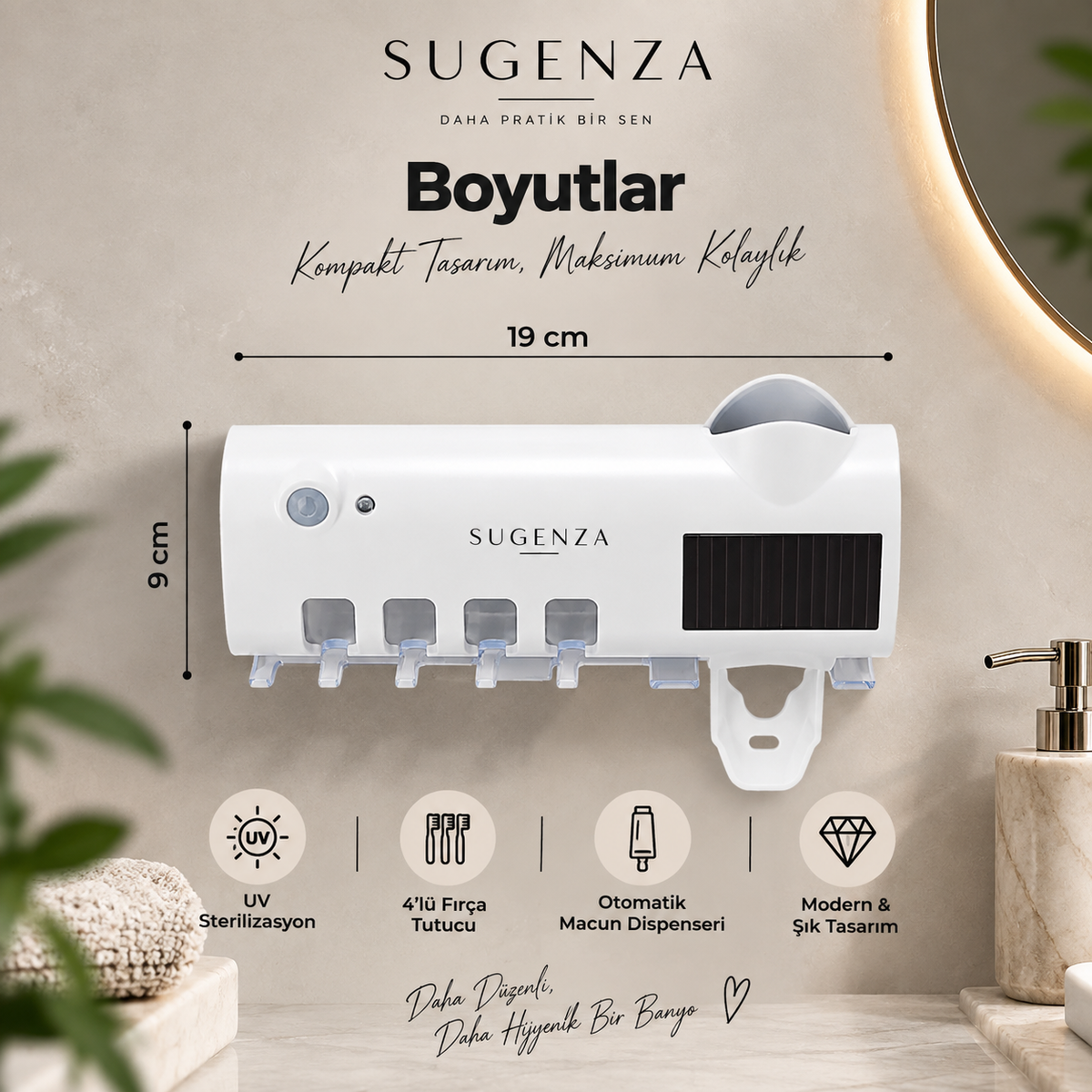 SUGENZA Aura™ Akıllı Banyo Bakım İstasyonu