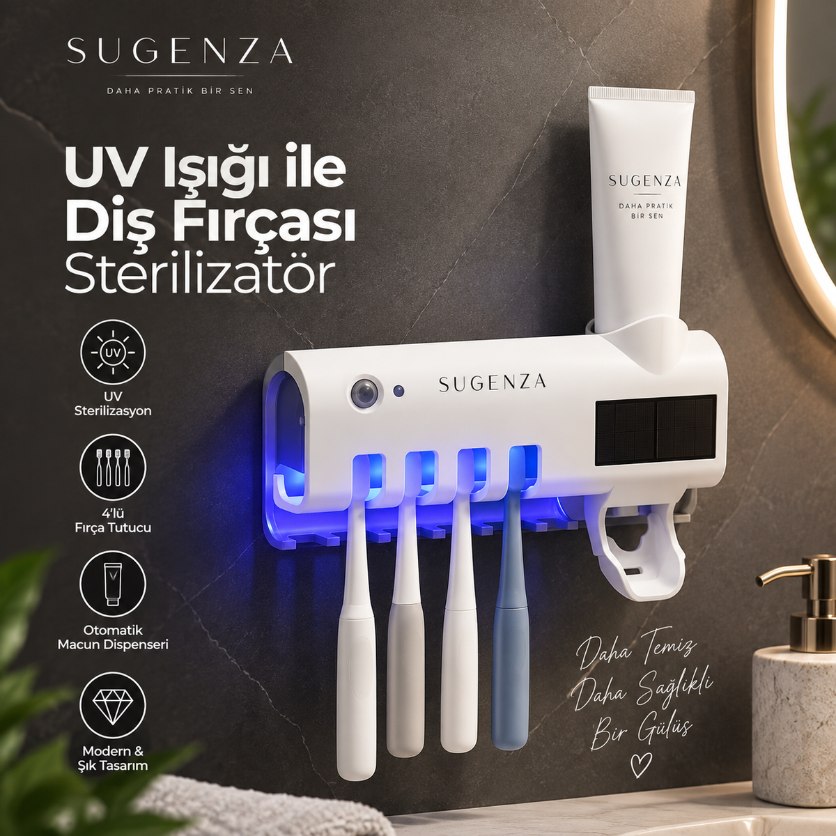 SUGENZA Aura™ Akıllı Banyo Bakım İstasyonu