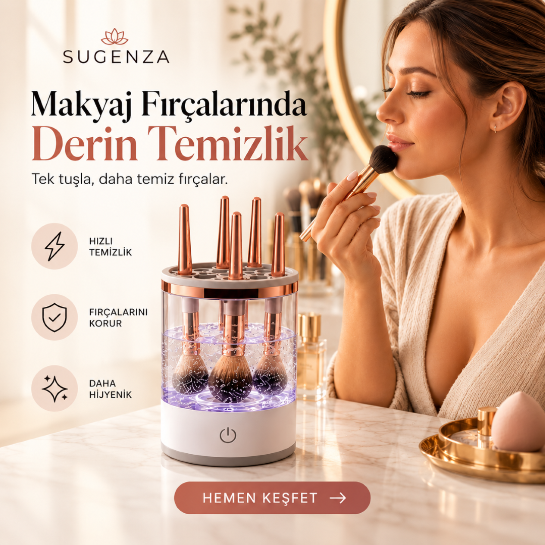 SUGENZA Lume™ | Otomatik Makyaj Fırçası Temizleyici