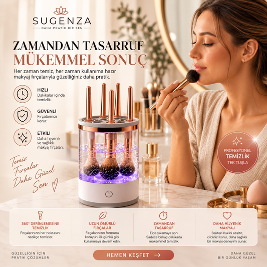 SUGENZA Lume™ | Otomatik Makyaj Fırçası Temizleyici
